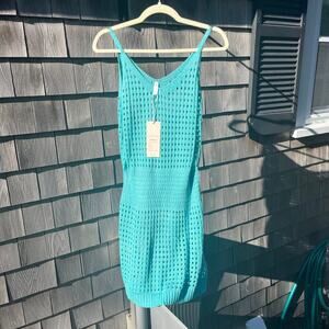 DOKOTOO, NWT, Teal Blue, Beach Coverup Dress, Medium